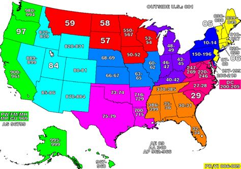 zip code to state conversion.